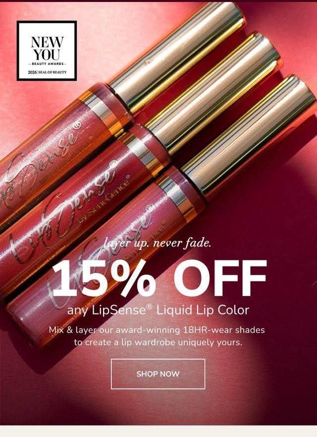 Calling all Lipsense lovers!  Get 15% off when you order from my link!!! All colors!!! If its your first time, dont forget the gloss!  DM me if you have questions! 

https://www.senegence.com/MelanyBell